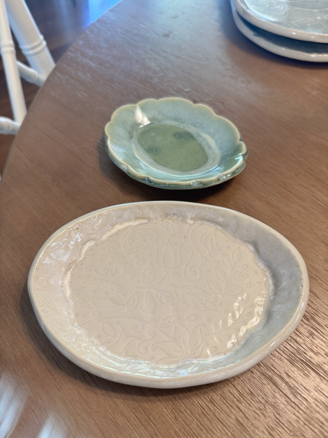 Handmade ceramic plates and bowls